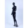 F3-F1-1 Female Abstrakte Schaufensterpuppe black Glossy skin color Frau Egghead New