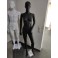 Male female abstract mannequin black matt skin color man new ears nose