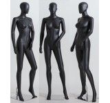 Male female abstract mannequin black matt skin color man new ears nose