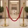 Elegante VIP-Absperrpfosten mit rotem Seil – Für Events, Empfang & mehr