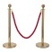 Elegante VIP-Absperrpfosten mit rotem Seil – Für Events, Empfang & mehr