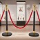 Elegante VIP-Absperrpfosten mit rotem Seil – Für Events, Empfang & mehr