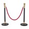 BG2 Elegante VIP-Absperrpfosten mit rotem Seil – Für Events, Empfang & mehr