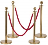 Elegante VIP-Absperrpfosten mit rotem Seil – Für Events, Empfang & mehr