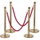 Elegante VIP-Absperrpfosten mit rotem Seil – Für Events, Empfang & mehr