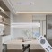 LED ceiling light with remote control/app, light color/brightness adjustable. White frame and star design
