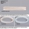 LED ceiling light with remote control/app, light color/brightness adjustable. White frame and star design