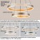 TY8224 LED Pendelleuchte mit Fernbedienung oder App Lichtfarbe/Helligkeit einstellbar Acryl Rand und Metallrahmen