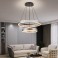 TY8224 LED Pendelleuchte mit Fernbedienung oder App Lichtfarbe/Helligkeit einstellbar Acryl Rand und Metallrahmen