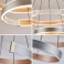 TY8224 LED Pendelleuchte mit Fernbedienung oder App Lichtfarbe/Helligkeit einstellbar Acryl Rand und Metallrahmen