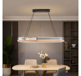 TY8224 LED Pendelleuchte mit Fernbedienung oder App Lichtfarbe/Helligkeit einstellbar Acryl Rand und Metallrahmen