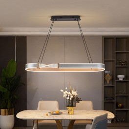 TY8224 LED Pendelleuchte mit Fernbedienung oder App Lichtfarbe/Helligkeit einstellbar Acryl Rand und Metallrahmen