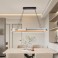 TY8224 LED Pendelleuchte mit Fernbedienung oder App Lichtfarbe/Helligkeit einstellbar Acryl Rand und Metallrahmen