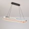 TY8224 LED Pendelleuchte mit Fernbedienung oder App Lichtfarbe/Helligkeit einstellbar Acryl Rand und Metallrahmen