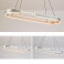 TY8224 LED Pendelleuchte mit Fernbedienung oder App Lichtfarbe/Helligkeit einstellbar Acryl Rand und Metallrahmen