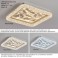 LED ceiling light XM with remote control, light color/brightness adjustable. Thin frame