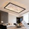 LED ceiling light dimmable with remote control, continuously variable 3000–7000 K, energy-saving, modern, black or white