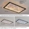 LED ceiling light dimmable with remote control, continuously variable 3000–7000 K, energy-saving, modern, black or white