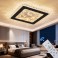 LED ceiling light dimmable with remote control, continuously variable 3000–7000 K, energy-saving, modern, black or white