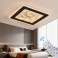 LED ceiling light dimmable with remote control, continuously variable 3000–7000 K, energy-saving, modern, black or white