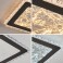 LED ceiling light dimmable with remote control, continuously variable 3000–7000 K, energy-saving, modern, black or white