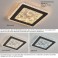LED ceiling light dimmable with remote control, continuously variable 3000–7000 K, energy-saving, modern, black or white
