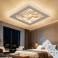 LED ceiling light dimmable with remote control, continuously variable 3000–7000 K, energy-saving, modern, black or white