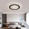 LED ceiling light dimmable with remote control, continuously variable 3000–7000 K, energy-saving, modern, black or white