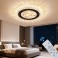 LED ceiling light dimmable with remote control, continuously variable 3000–7000 K, energy-saving, modern, black or white