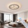 LED ceiling light dimmable with remote control, continuously variable 3000–7000 K, energy-saving, modern, black or white