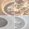 LED ceiling light dimmable with remote control, continuously variable 3000–7000 K, energy-saving, modern, black or white