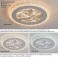 LED ceiling light dimmable with remote control, continuously variable 3000–7000 K, energy-saving, modern, black or white