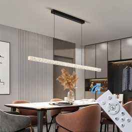 LED ceiling light dimmable with remote control, continuously variable 3000–7000 K, energy-saving, modern, black or white