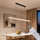 LED ceiling light dimmable with remote control, continuously variable 3000–7000 K, energy-saving, modern, black or white