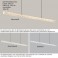 LED Pendelleuchte dimmbar mit Fernbedienung, stufenlos 3000–7000 K, energiesparend, modern, Schwarz oder Weiß