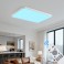 LED ceiling light dimmable with remote control, continuously variable 3000–7000 K, energy-saving, modern, black or white