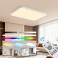 LED ceiling light dimmable with remote control, continuously variable 3000–7000 K, energy-saving, modern, black or white