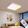 LED ceiling light dimmable with remote control, continuously variable 3000–7000 K, energy-saving, modern, black or white