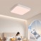 LED ceiling light dimmable with remote control, continuously variable 3000–7000 K, energy-saving, modern, black or white