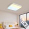 LED ceiling light dimmable with remote control, continuously variable 3000–7000 K, energy-saving, modern, black or white
