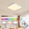 LED ceiling light dimmable with remote control, continuously variable 3000–7000 K, energy-saving, modern, black or white