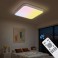 LED ceiling light dimmable with remote control, continuously variable 3000–7000 K, energy-saving, modern, black or white