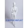 B Ware XF-17B wei&szlig; sitzende weibliche  Schaufensterpuppe lackiert  