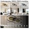 LED Deckenleuchte Infinity RGB mit Fernbedienung, 3D Tunneleffekt, Lichtfl&auml;chen einzeln schaltbar dimmbar 10&ndash;100%, 1800&ndash;12000K 