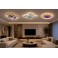 LED Deckenleuchte Infinity RGB mit Fernbedienung, 3D Tunneleffekt, Lichtfl&auml;chen einzeln schaltbar dimmbar 10&ndash;100%, 1800&ndash;12000K 