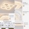 LED Deckenleuchte dimmbar mit Fernbedienung, stufenlos 3000&ndash;7000 K, energiesparend, modern