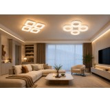 LED Deckenleuchte dimmbar mit Fernbedienung, stufenlos 3000&ndash;7000 K, energiesparend, modern