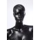 CS15-8 abstrakte Schaufensterpuppe schwarz  in matt Frau 