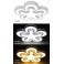 LED Ceiling Light 2031 clover design without original package 