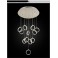 LED pendant light Y8001-12p Luxury Design  chrom  Ø 50cm H 110cm  warm white 3000k 12x4,3W   Energy efficiency class: A + 